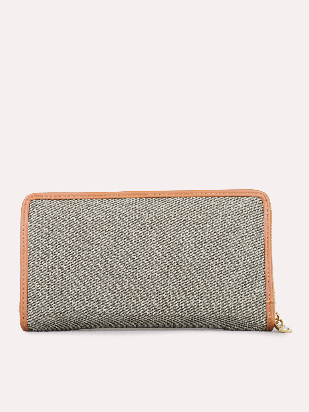 Women Green Textured Bi-Folds Bag With Zip Lock For Casual