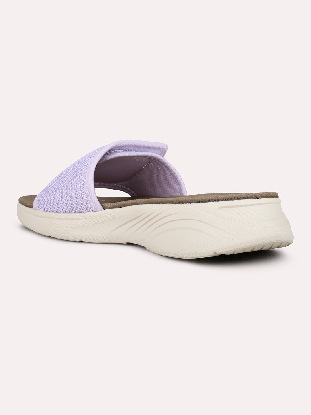 Womens Pink Casual Solid Round Toe Wedge Heels