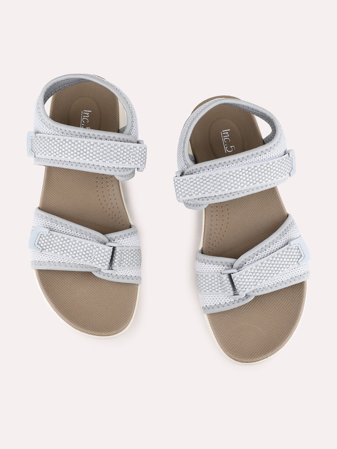 Womens Grey Casual Solid Round Toe Wedge Heels