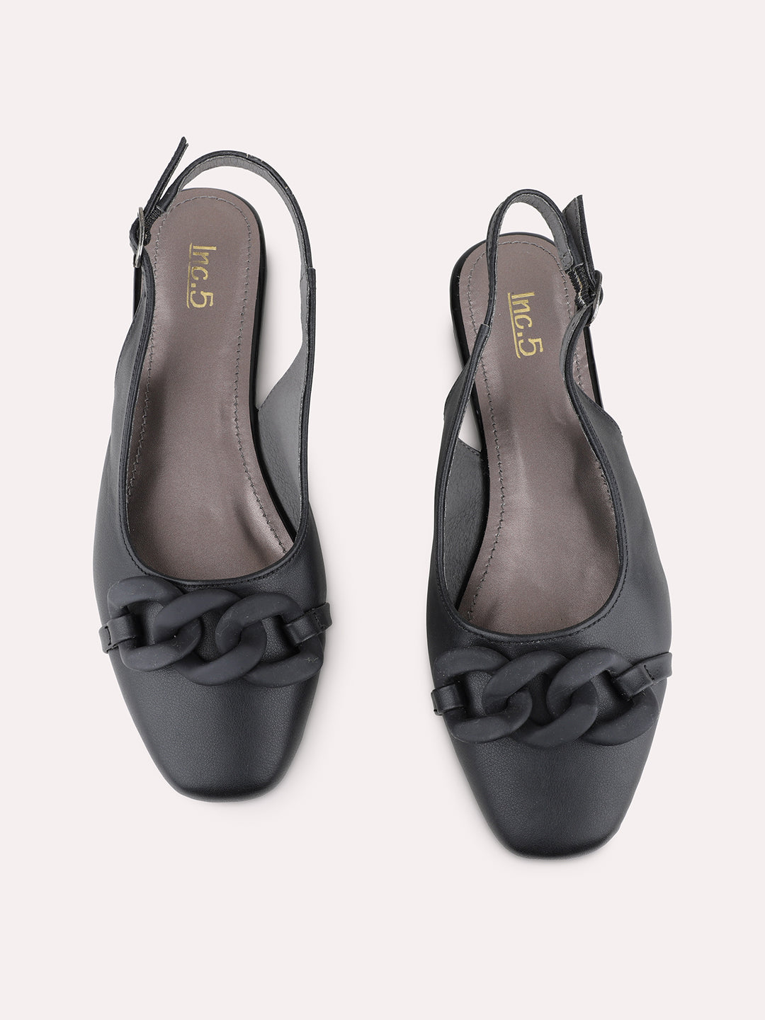 Womens Black Party Wear Solid One Toe Mules