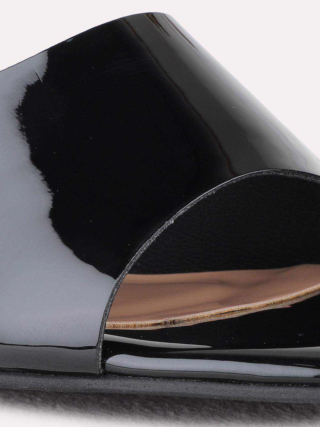 Womens Black Party Wear Solid Square Toe Block Heel Sandals