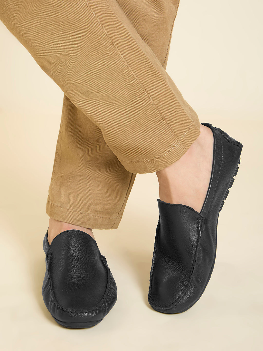 Privo Driving Shoe-Black For Men