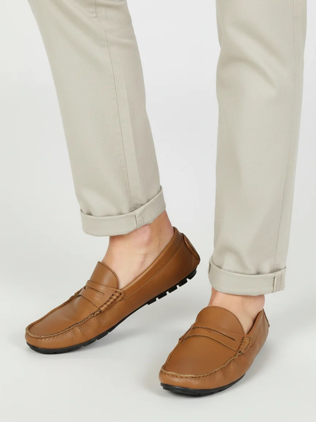 Privo Driving Shoe-Tan For Men