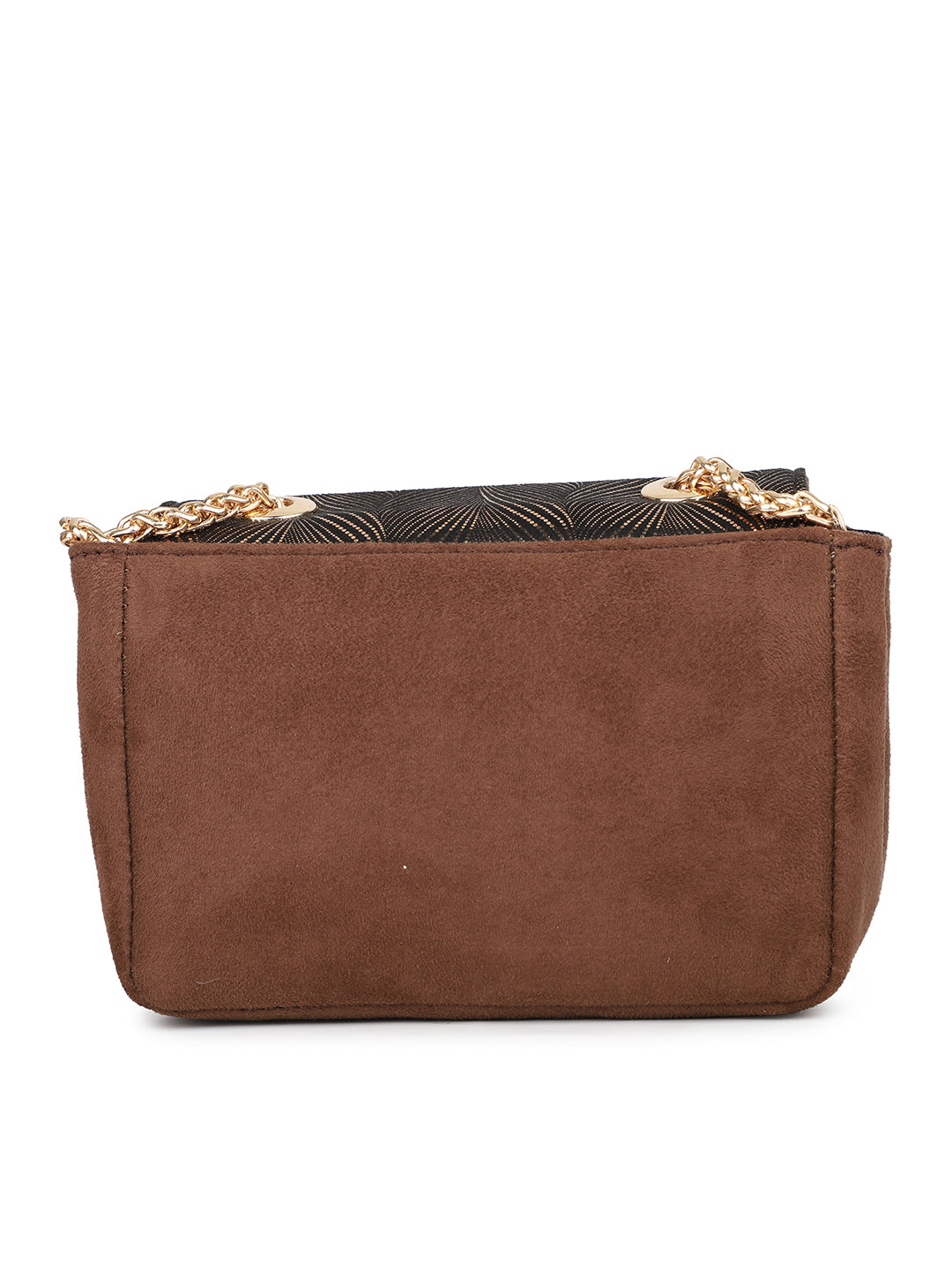 Women's Gold Textured Sling Bag