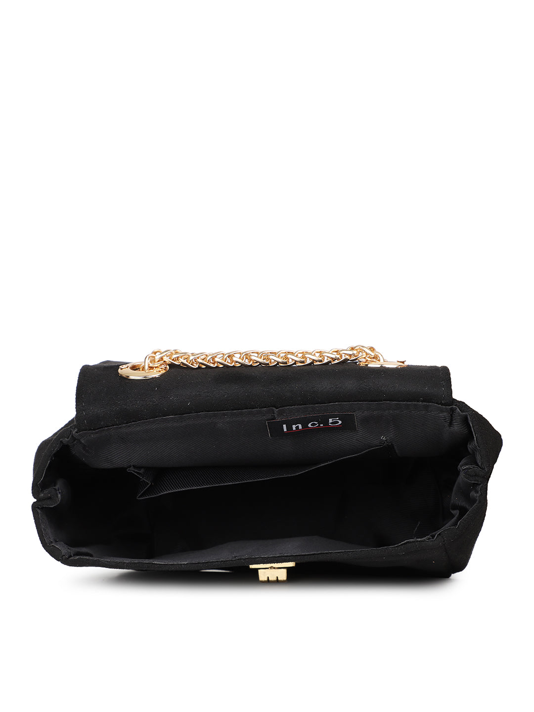 Women's Black Textured Sling Bag