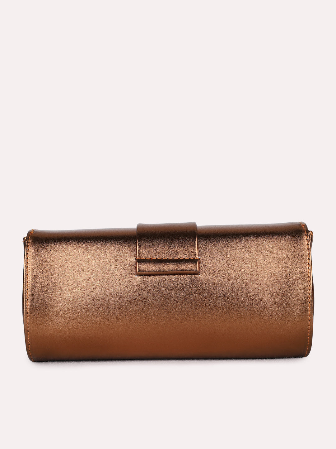 Womens Brown Sling Bag With Zip Lock For Party Use