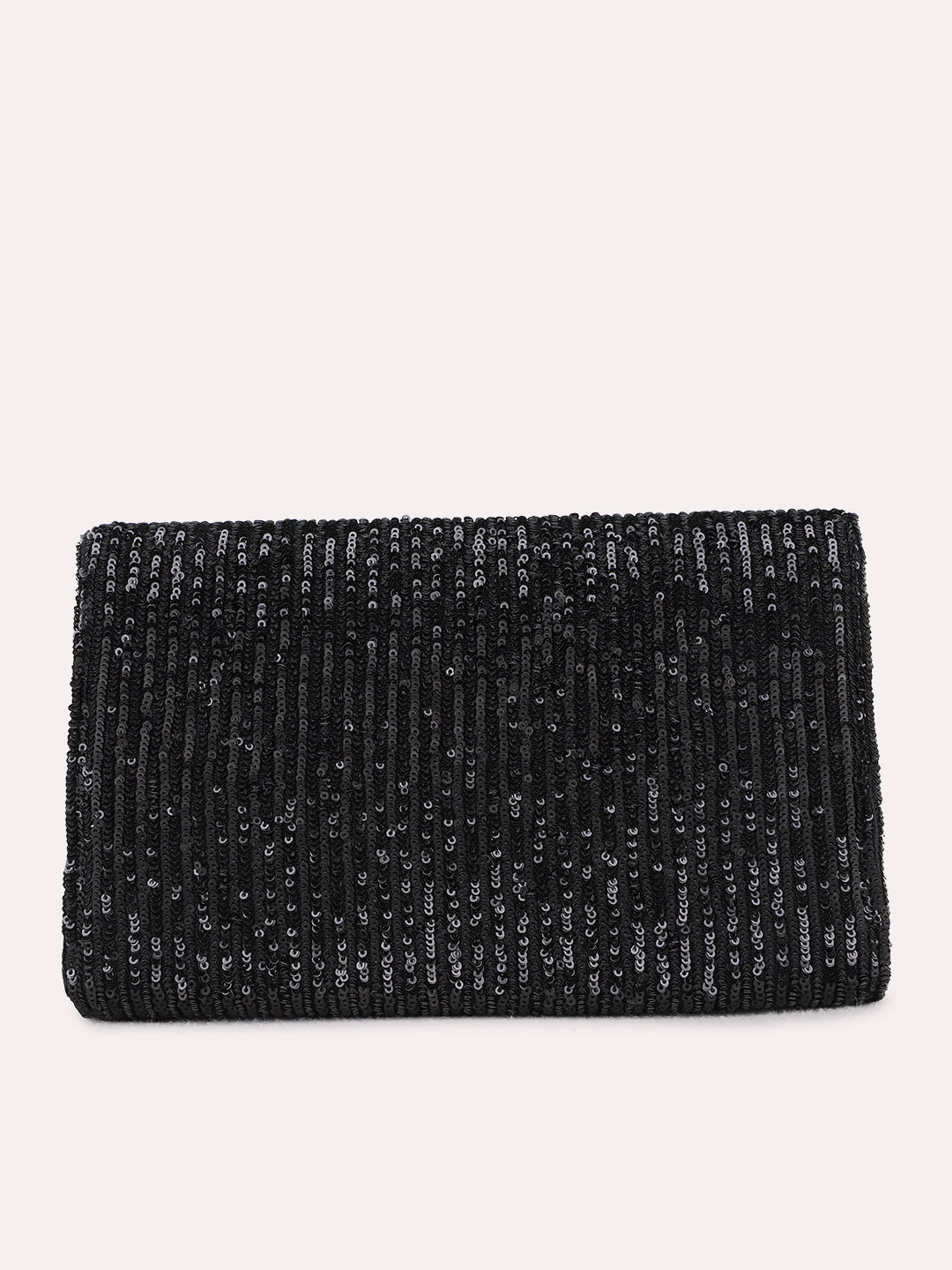 Womens Black Fashion Bags With Magnet Lock For Party Use