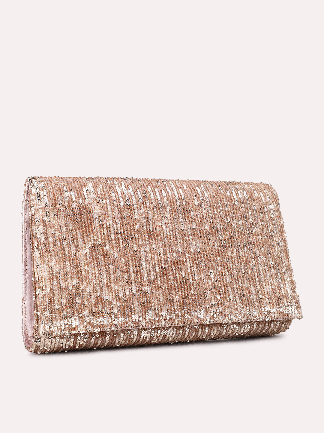 Womens Rose Gold Fashion Bags With Magnet Lock For Party