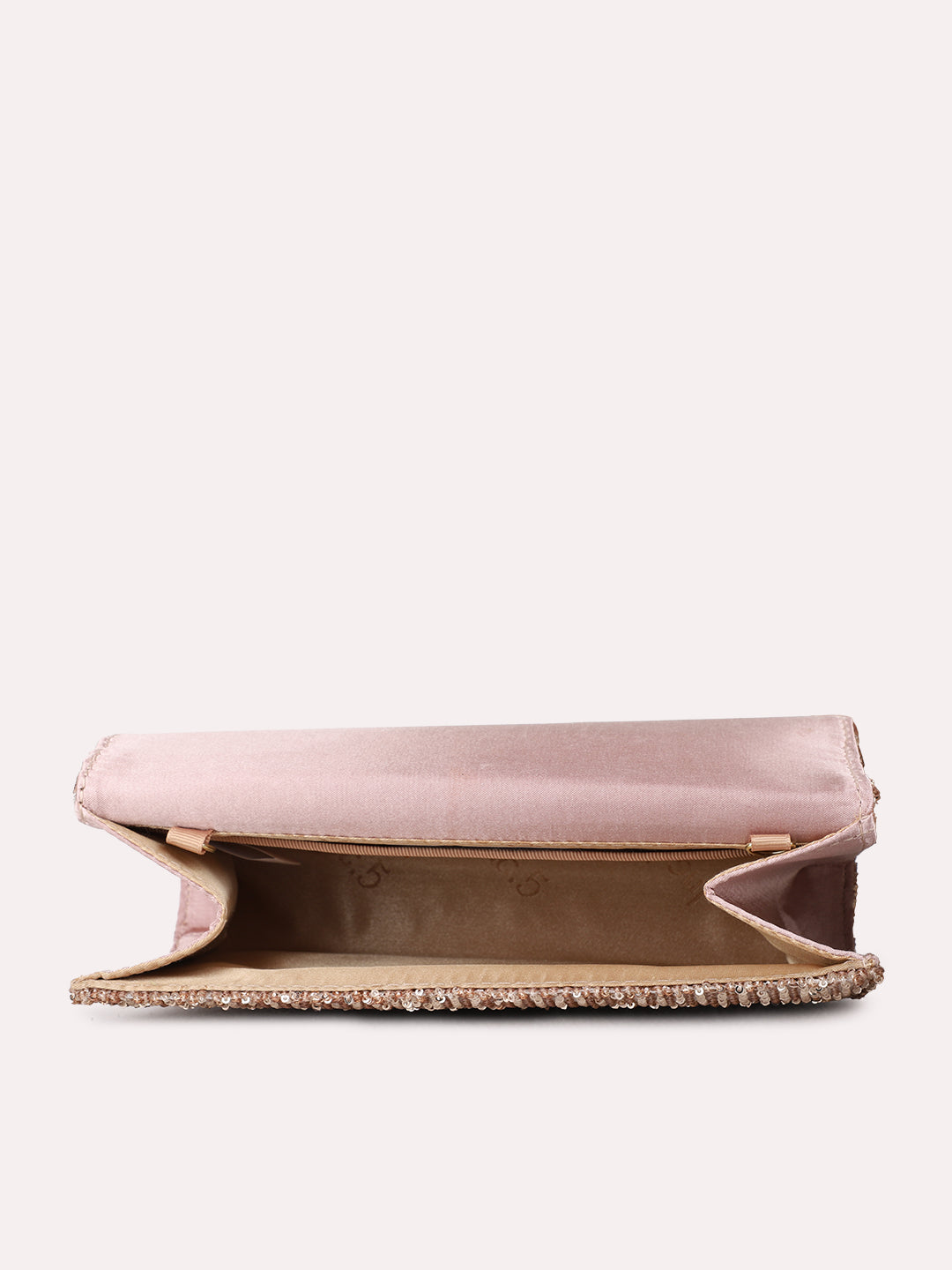 Womens Rose Gold Fashion Bags With Magnet Lock For Party