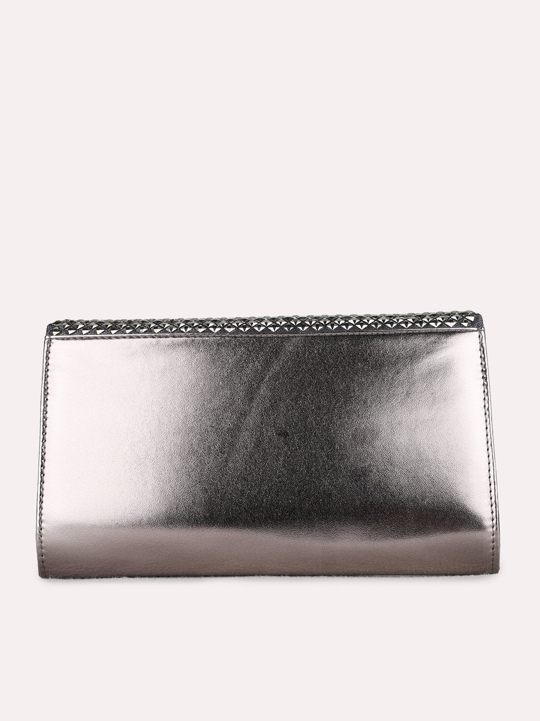 Womens Metallic Fashion Bags With Magnet Lock For Party Use