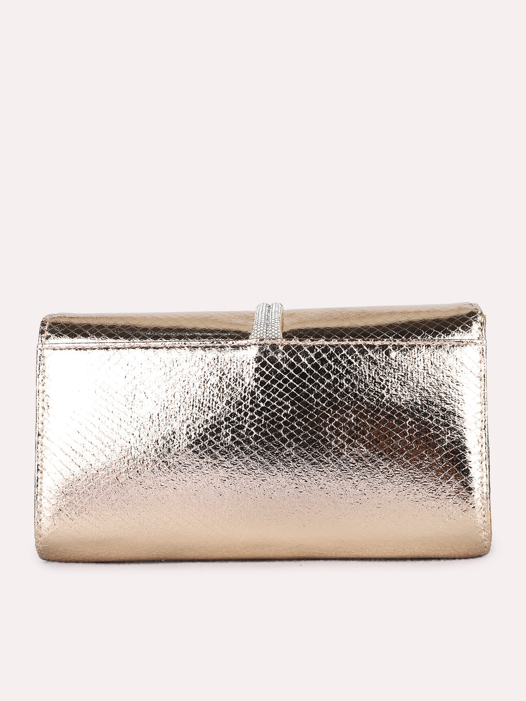 Womens Champagne Fashion Bags With Twist Lock For Party Use