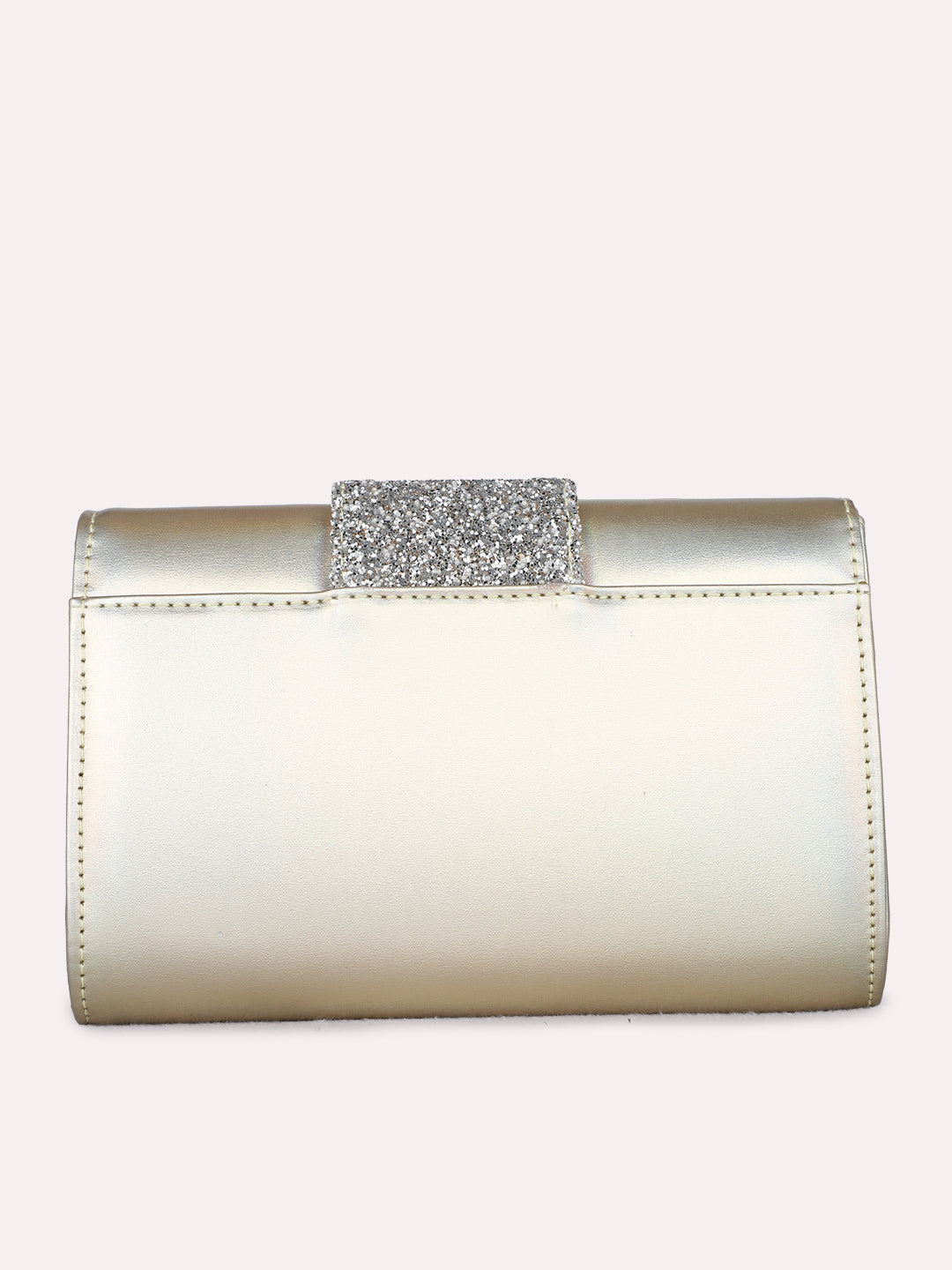 Womens Gold Fashion Bags With Magnet Lock For Party Use