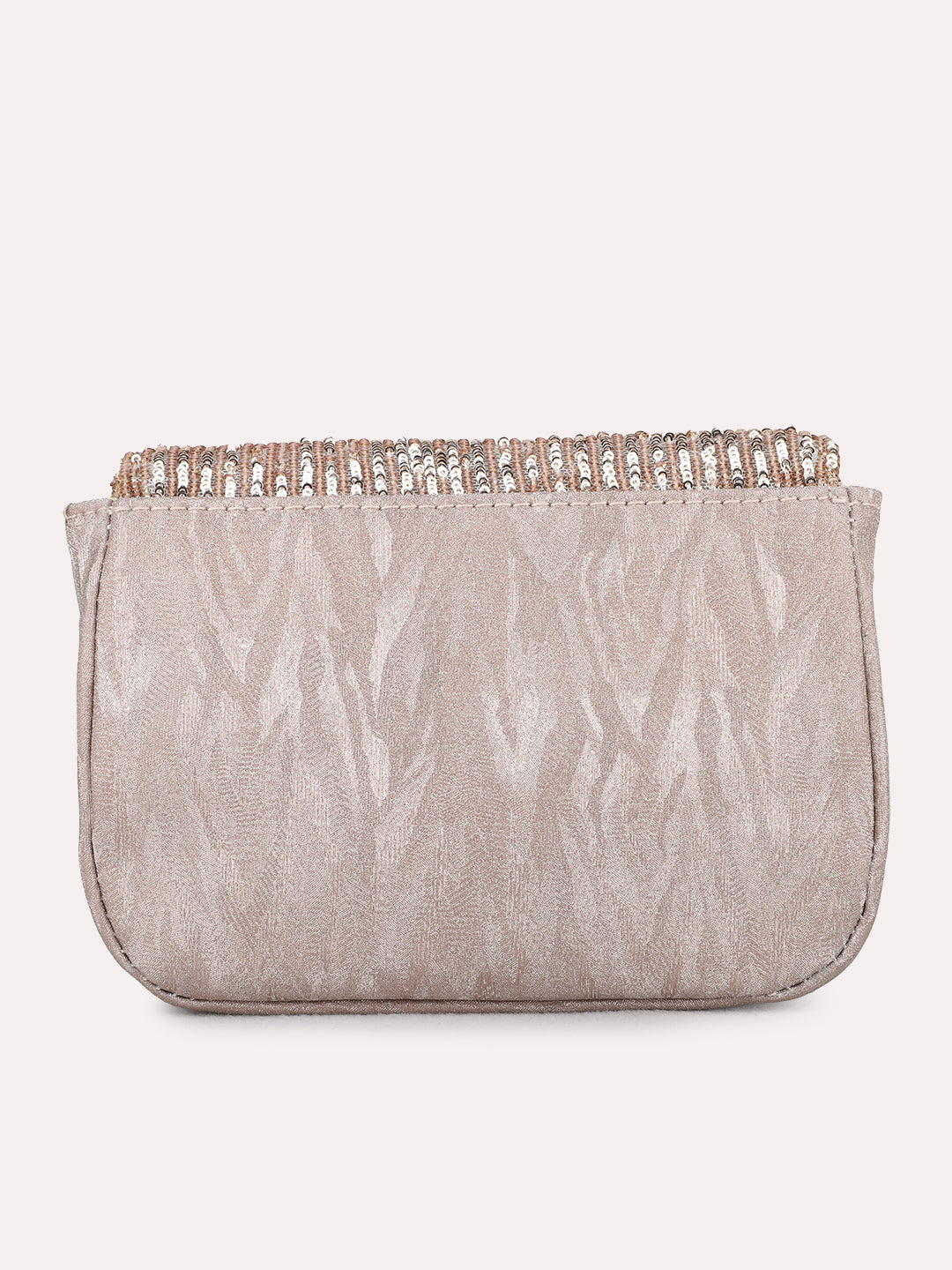 Womens Champagne Clutches With Twist Lock For Party Use