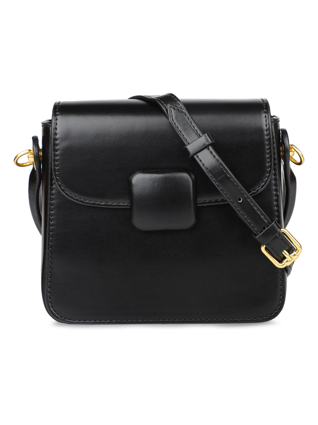 Inc.5 Women Black Colourblocked Structured Sling Bag
