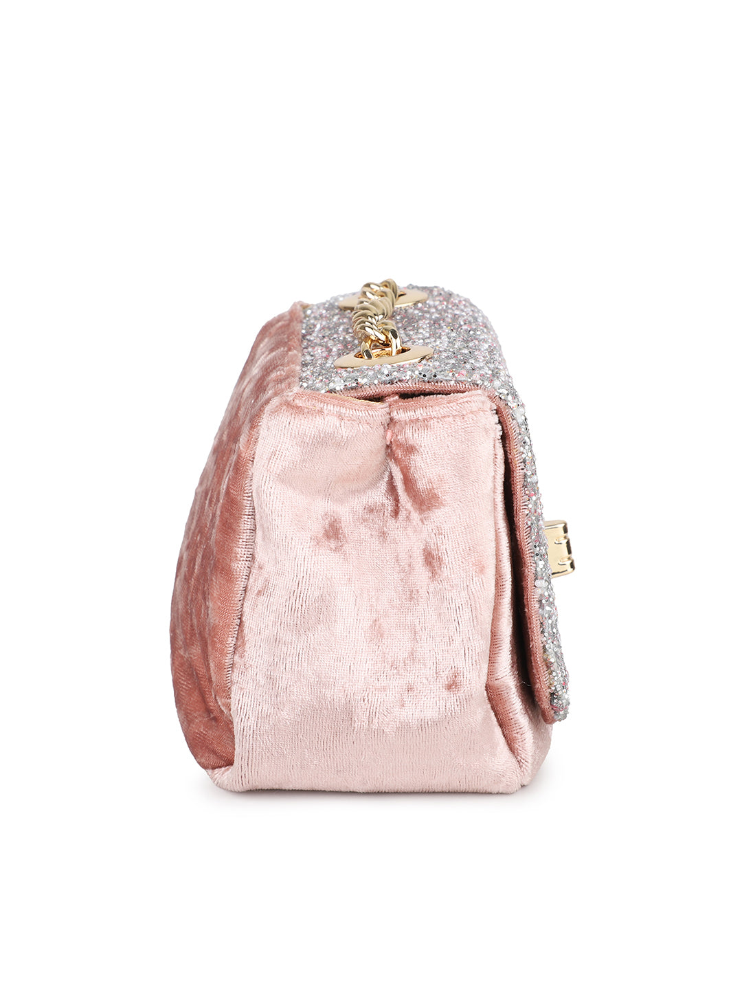 Women Pink Embellished Sling Bag
