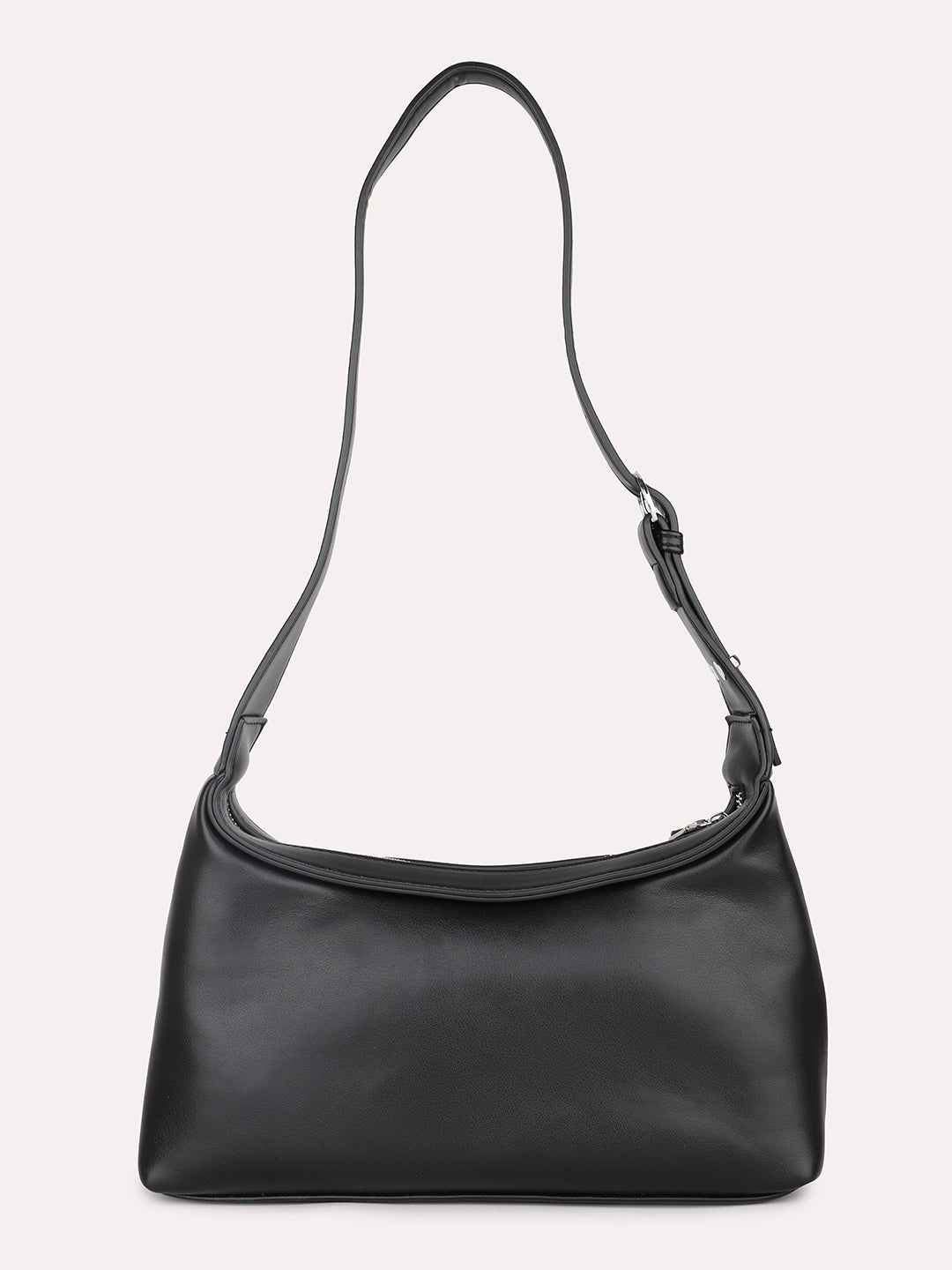 Women Black Solid Shoulder Bag