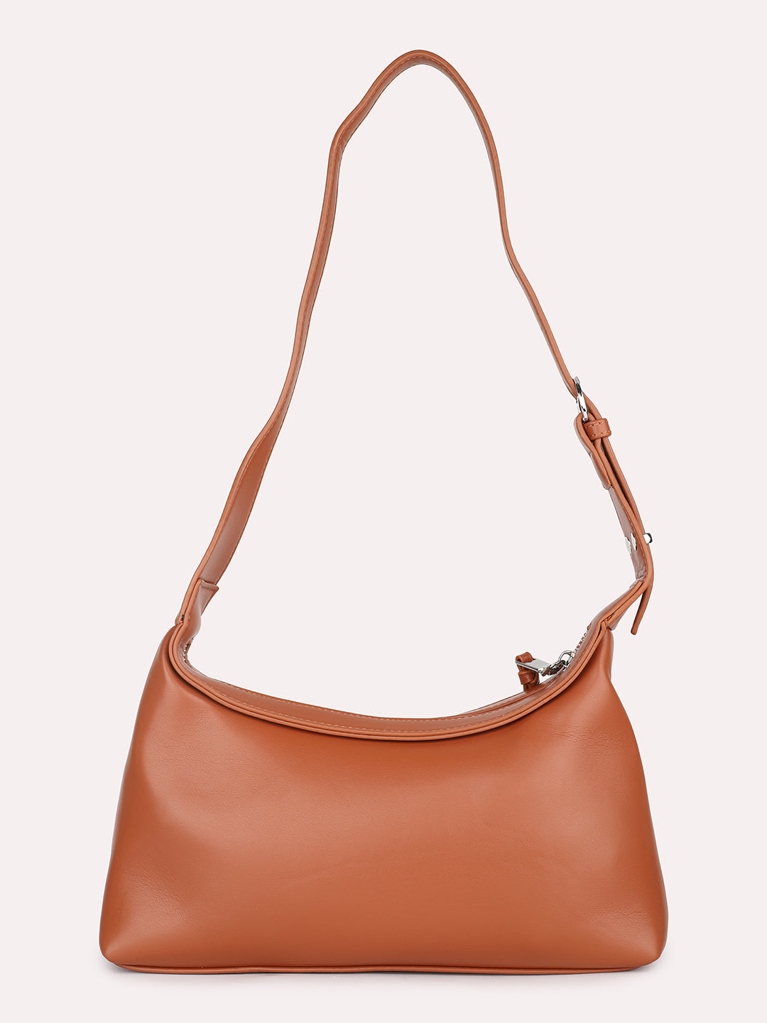 Women Tan Solid Shoulder Bag