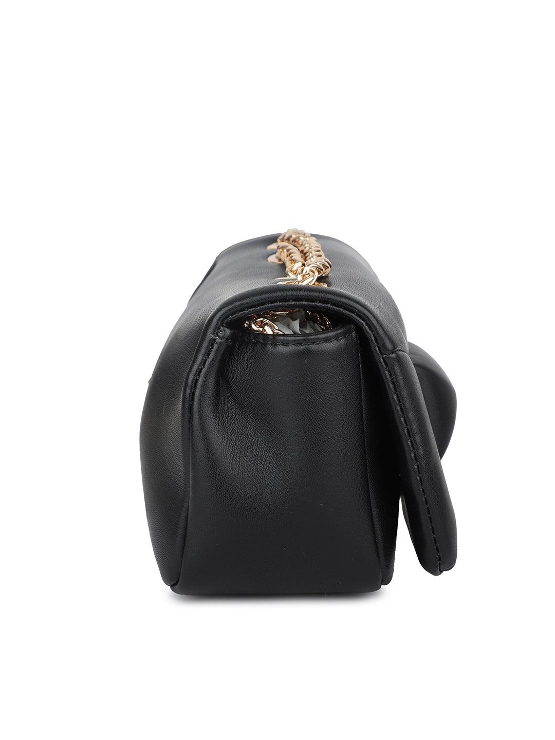 Women Black Embellished Sling Bag