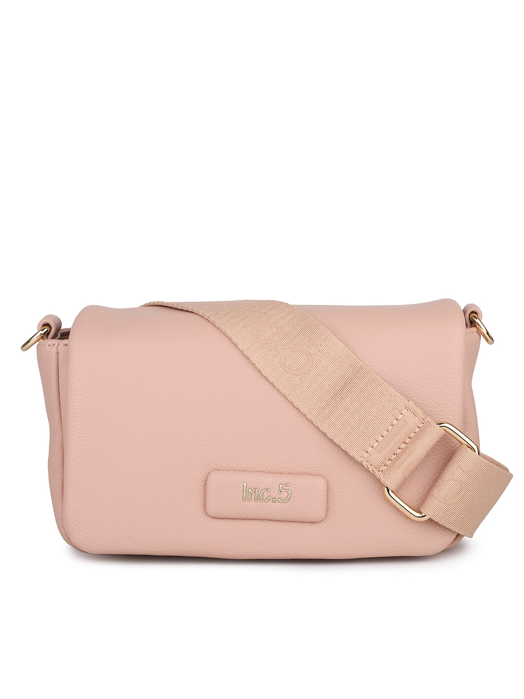 Women Pink Solid Sling Bag