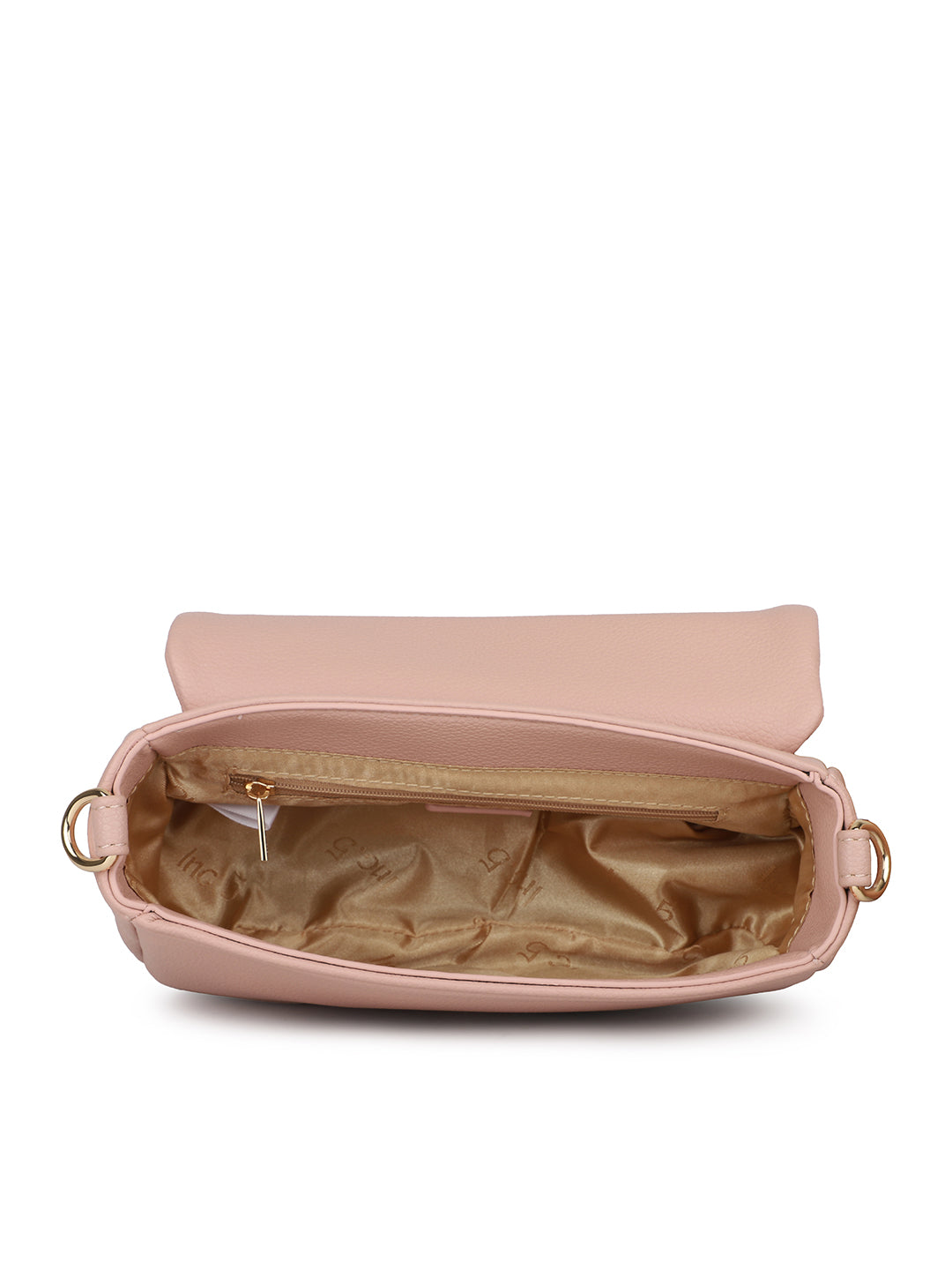 Women Pink Solid Sling Bag