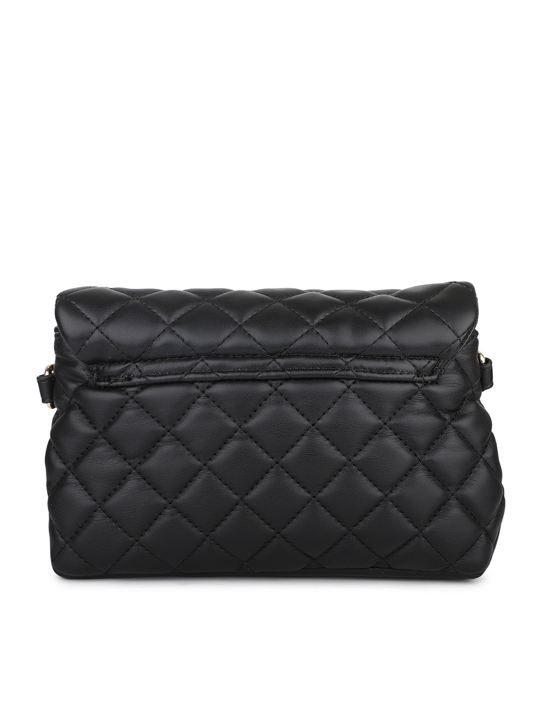 Women Black Quilted Sling Bag