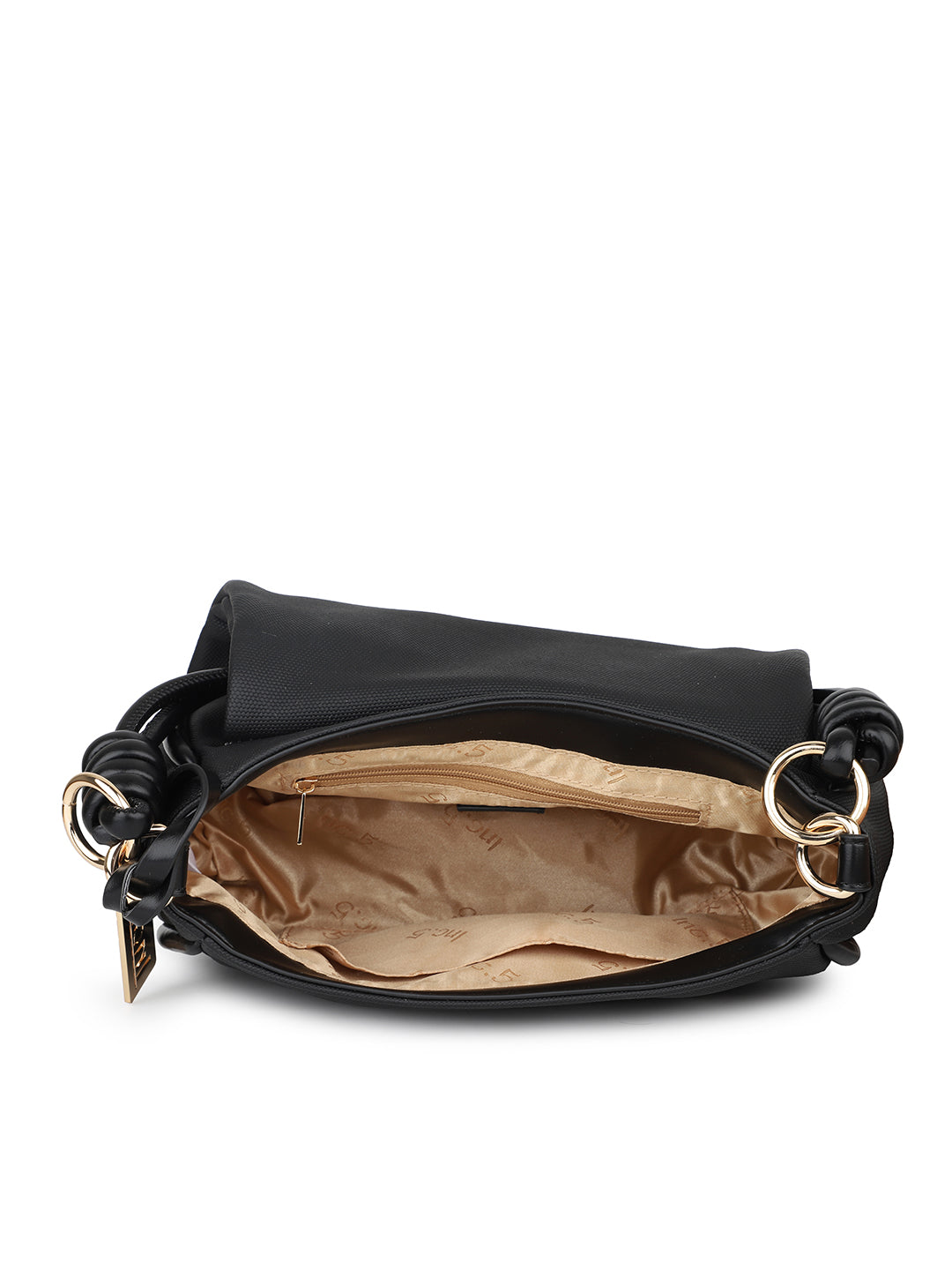 Women Black Solid Shoulder Bag