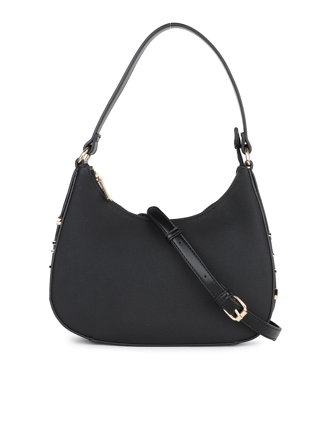 Women Black Solid Shoulder Bag