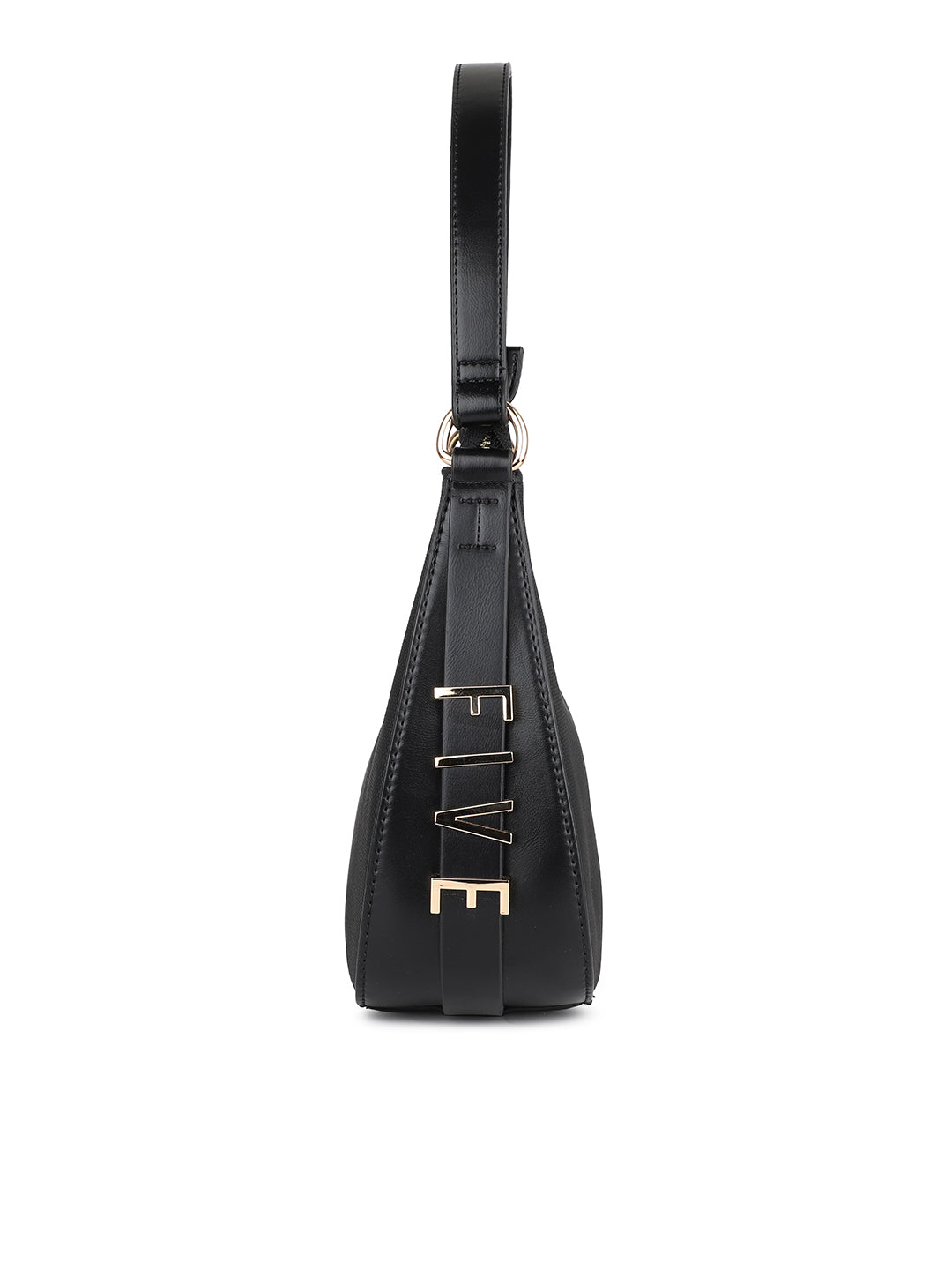 Women Black Solid Shoulder Bag