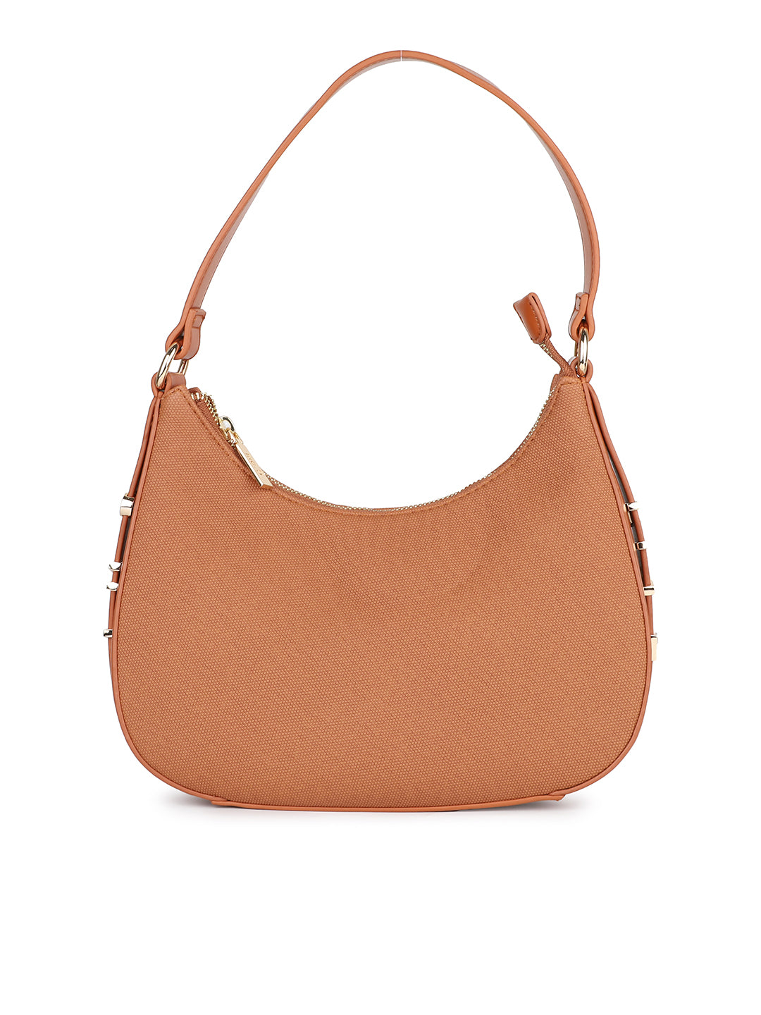 Women Tan Solid Shoulder Bag