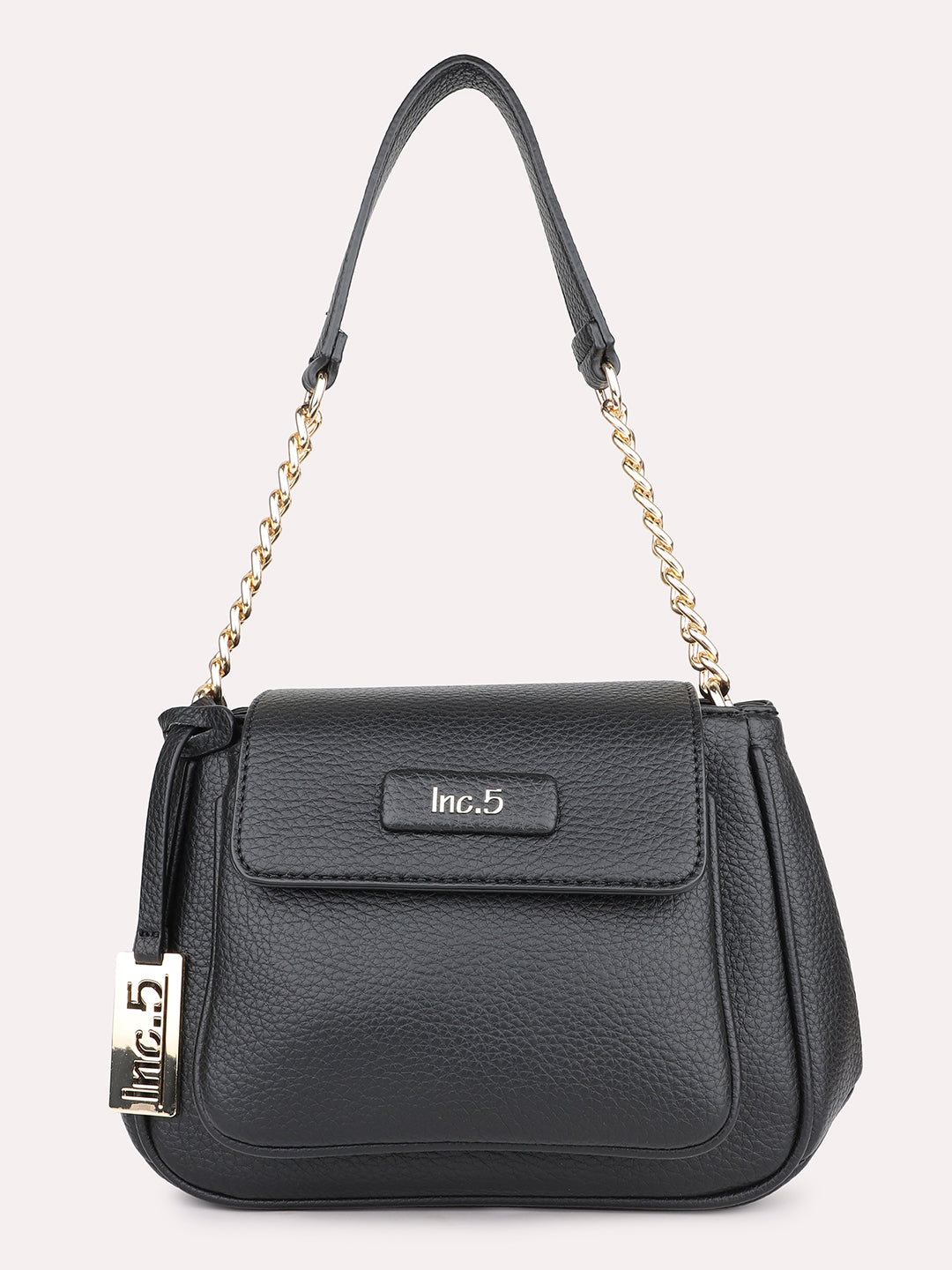 Women Black Solid Structured Sling Bag