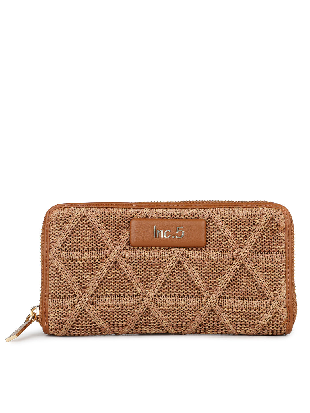 Women's Tan Textured Bifold Wallet