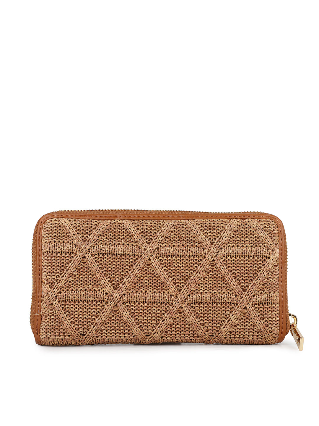 Women's Tan Textured Bifold Wallet