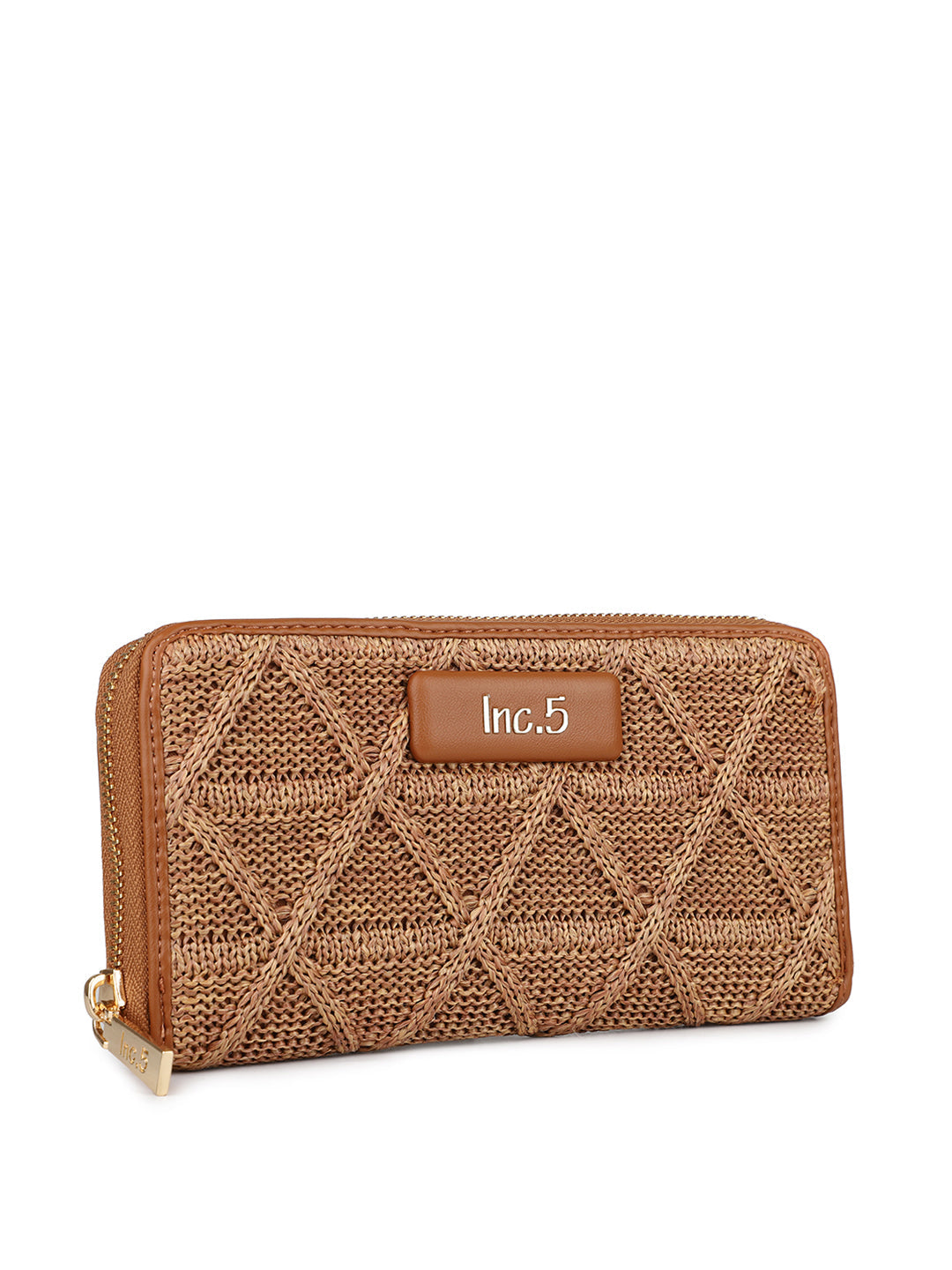 Women's Tan Textured Bifold Wallet