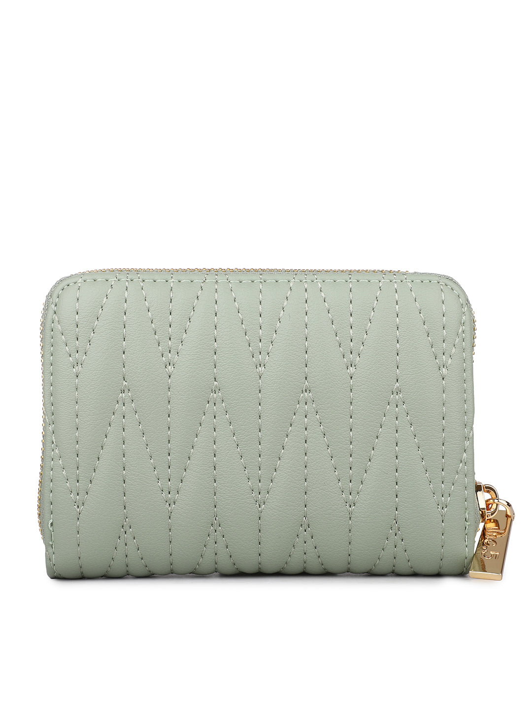 Women's Green Textured Bifold Wallet