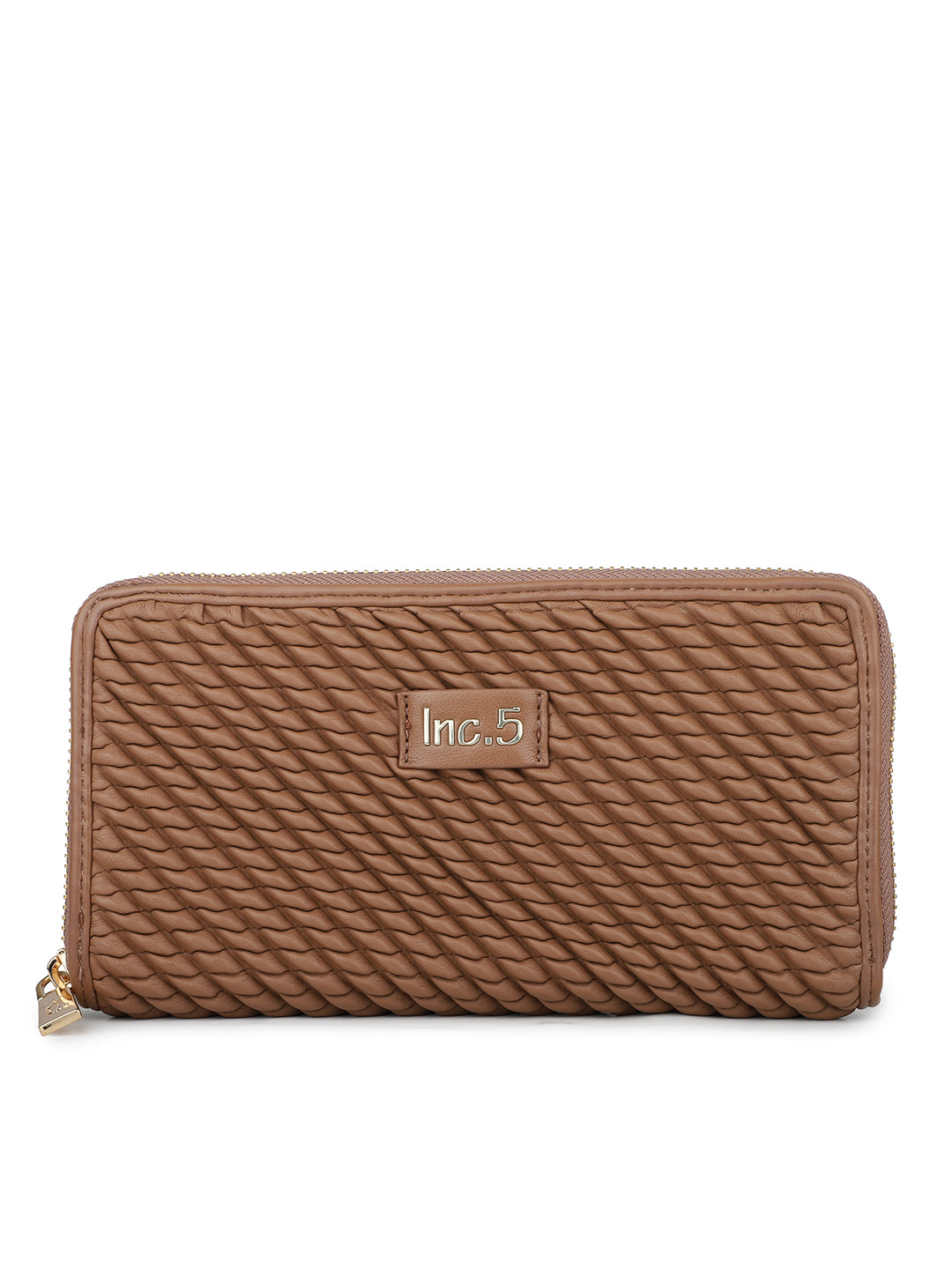 Women's Tan Textured Bifold Wallet