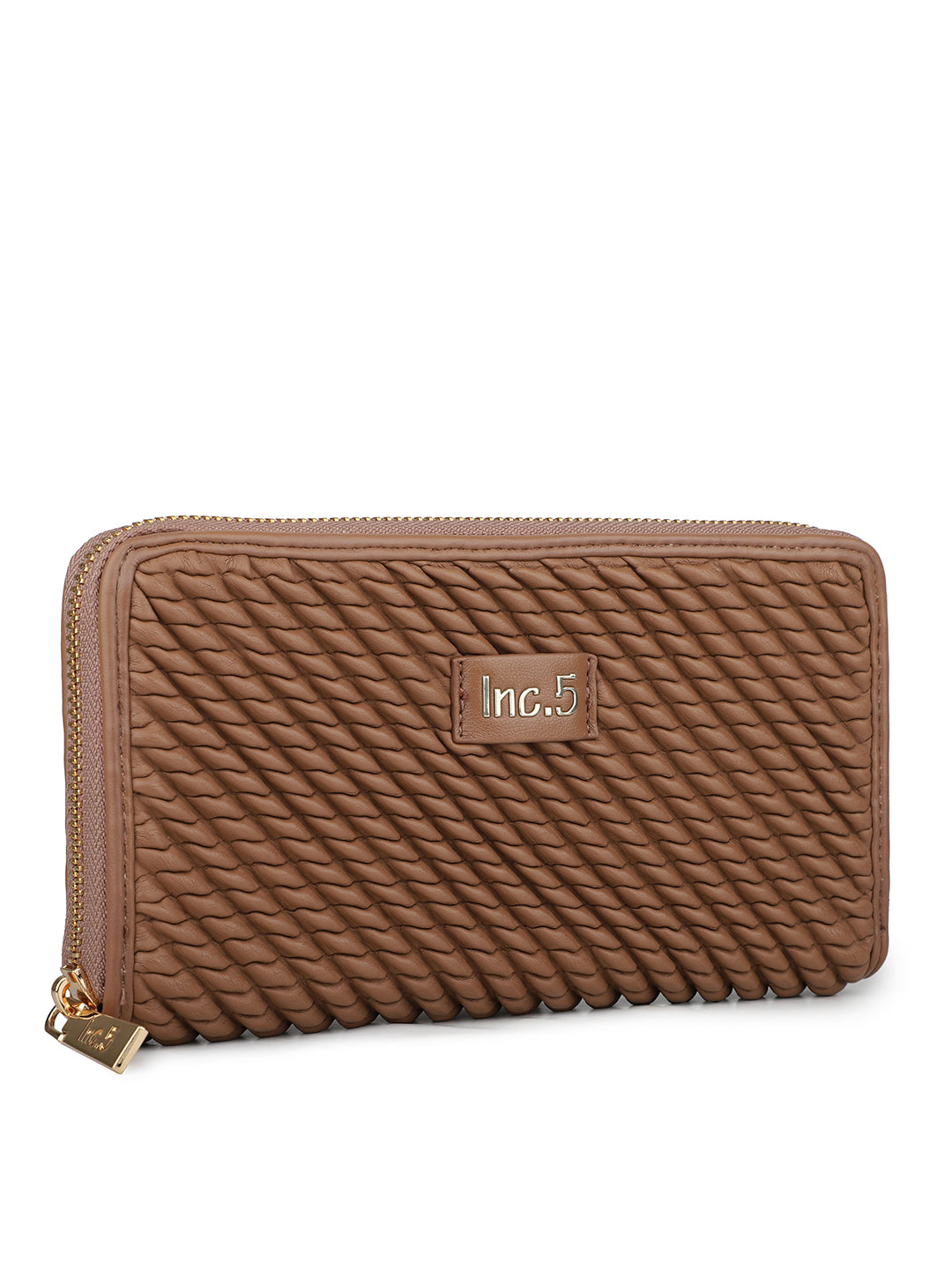 Women's Tan Textured Bifold Wallet