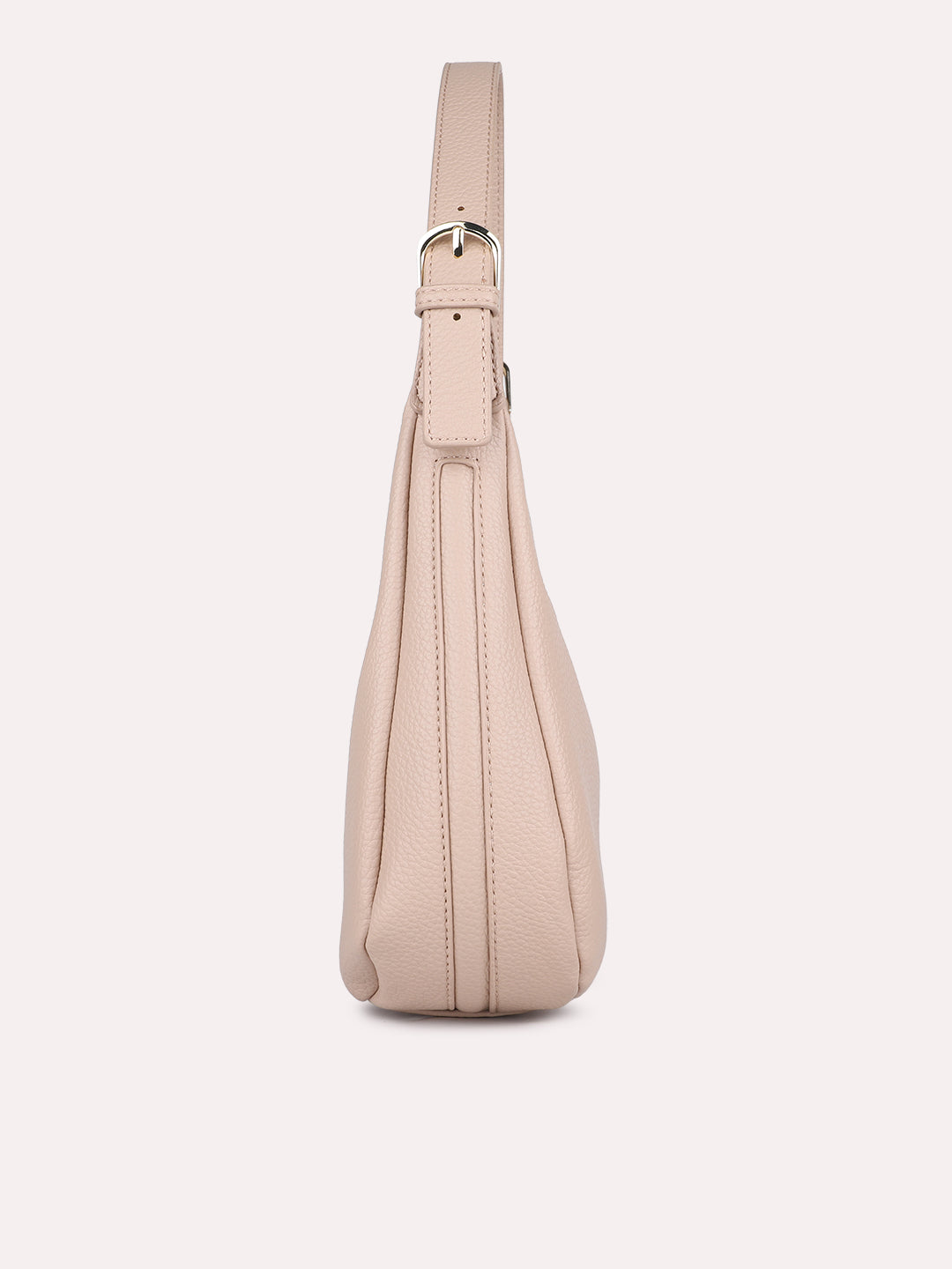Womens Pink Party Textured Shoulder Bag With Zip Lock