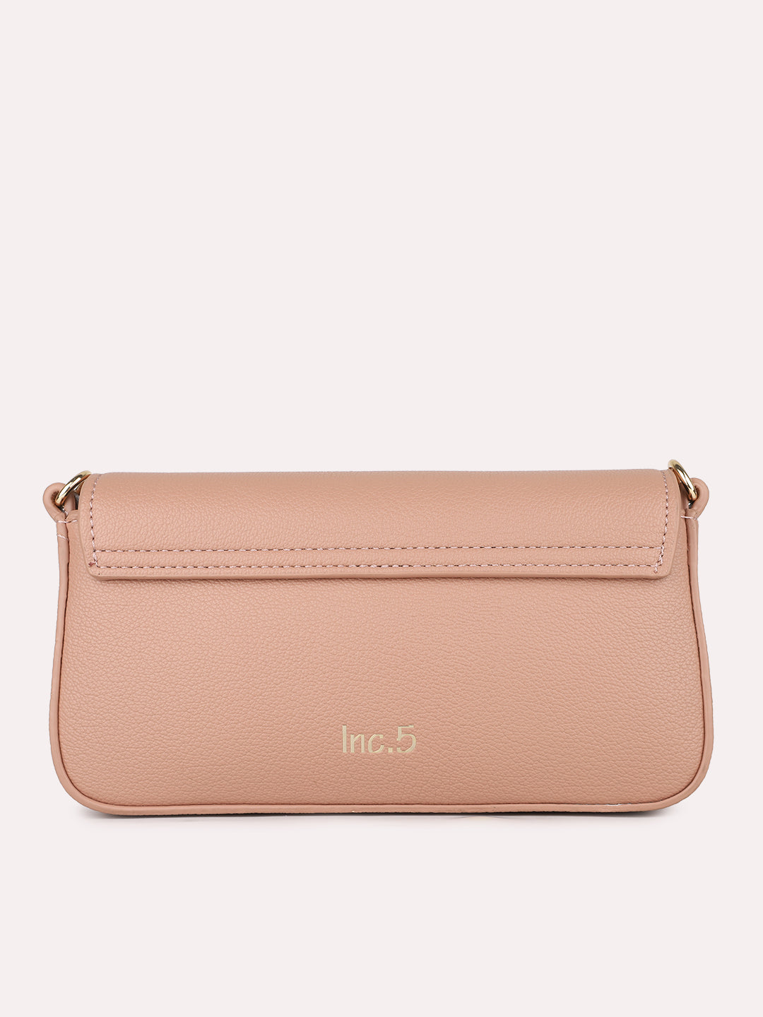 Womens Pink Party Textured Sling Bag With Magnet Lock