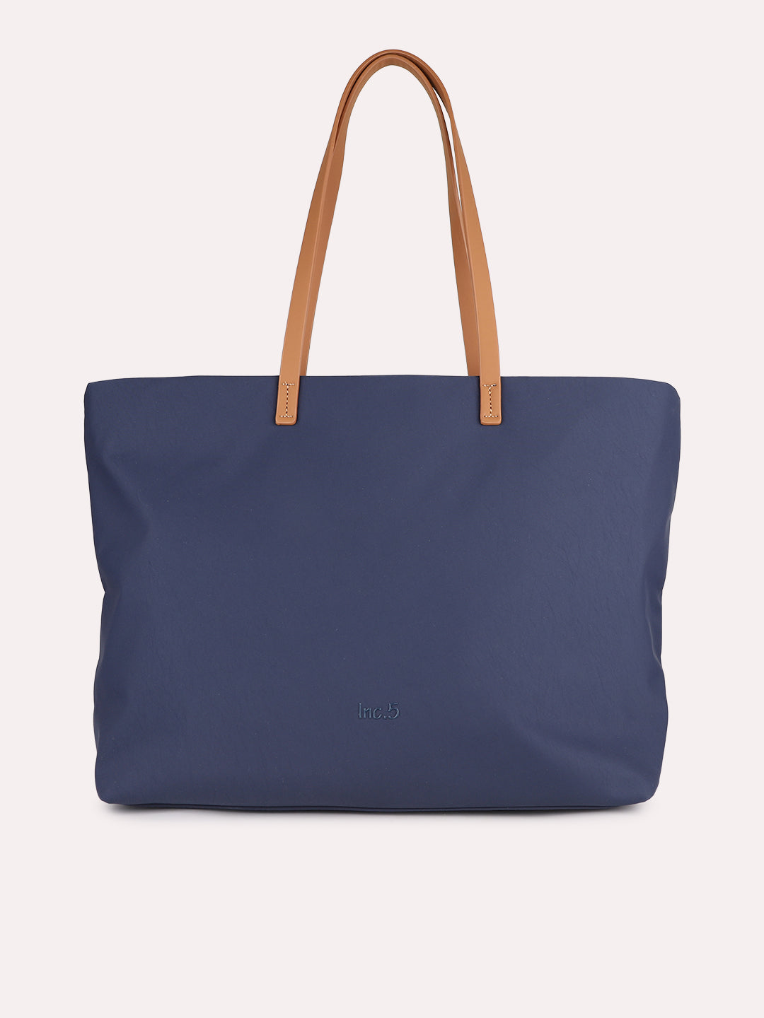 Womens Blue Casual Solid Shoulder Bag With Zip Lock