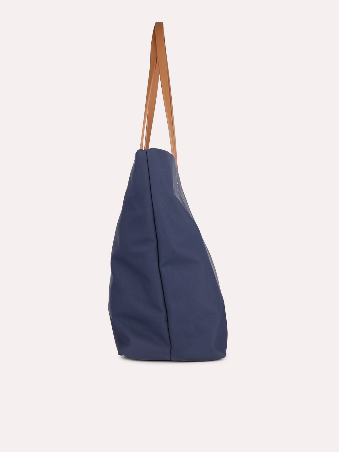 Womens Blue Casual Solid Shoulder Bag With Zip Lock