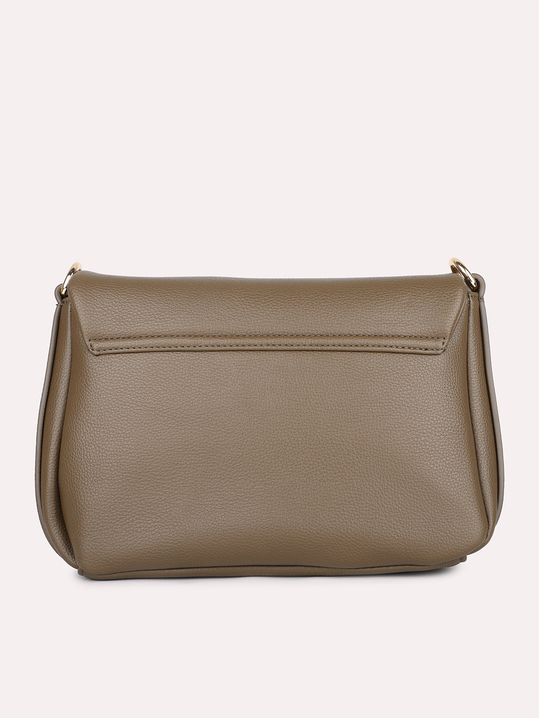 Women Olive Solid Structured Shoulder Bag