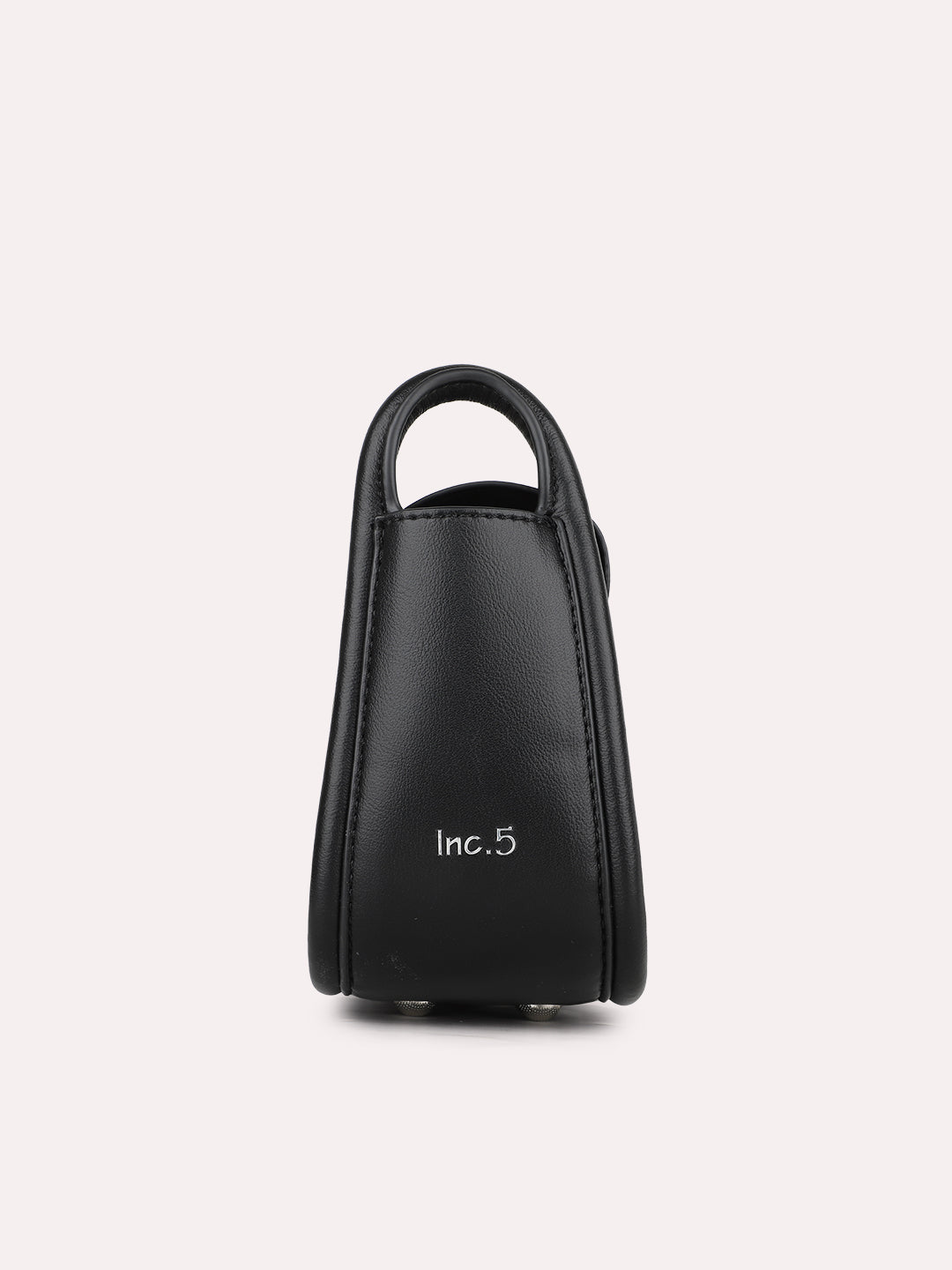 Womens Black Party Solid Sling Bag With Twist Lock