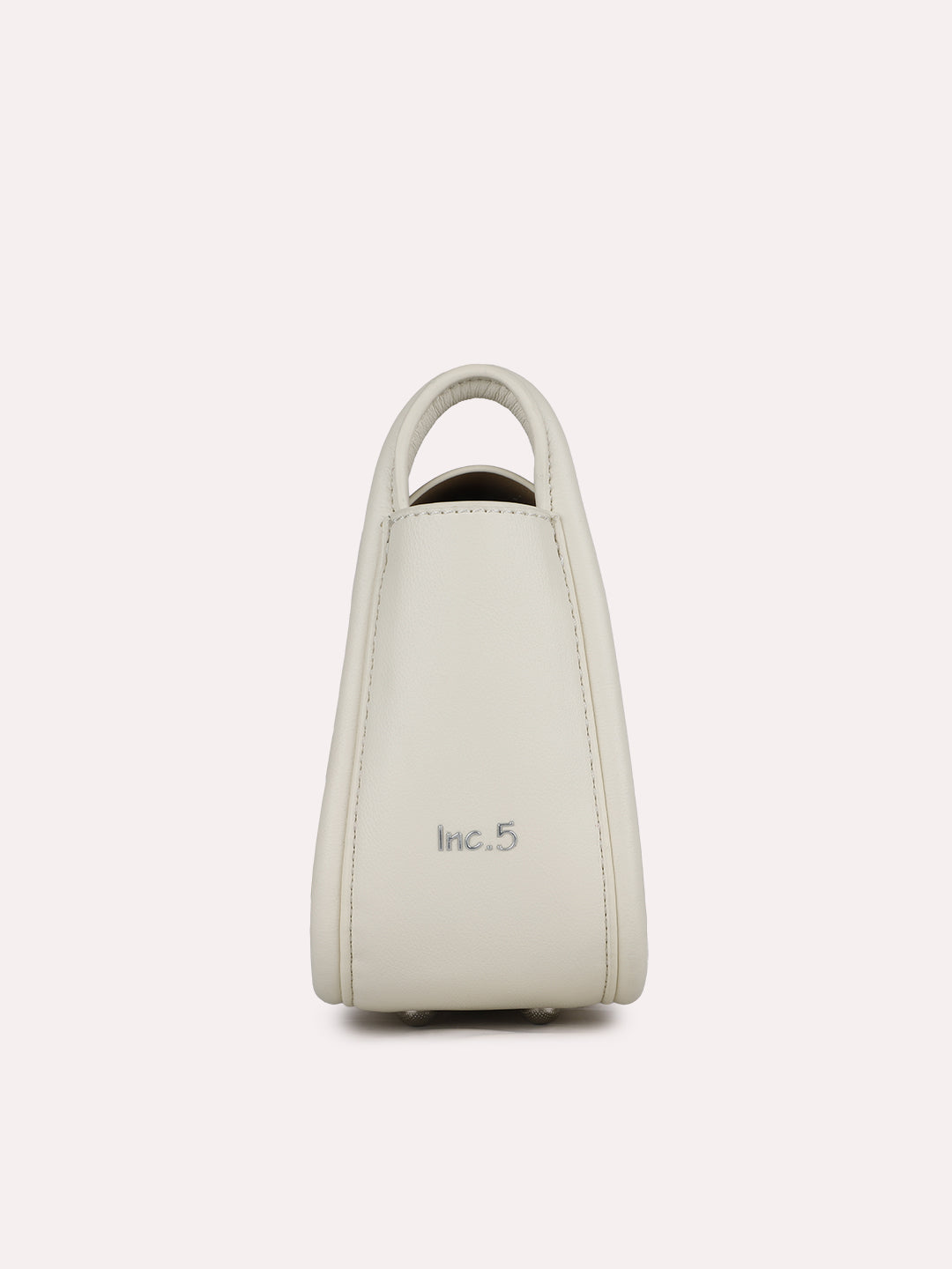 Womens White Party Solid Sling Bag With Twist Lock