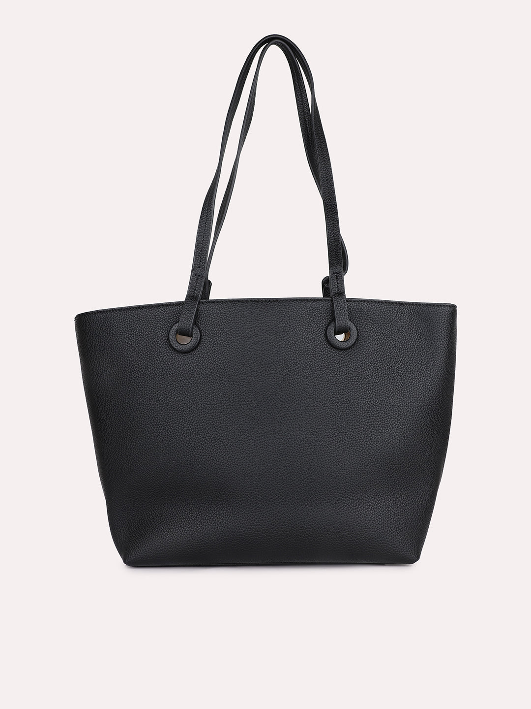 Black structured tote bag online