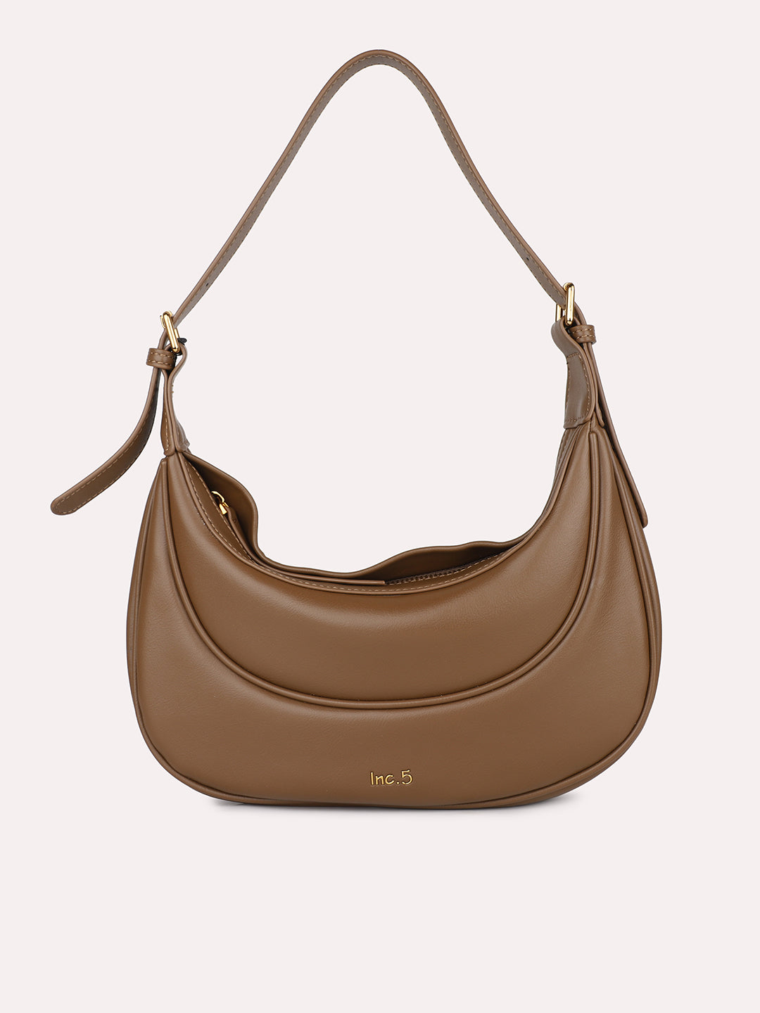 Women Brown Textured Structured Shoulder Bag