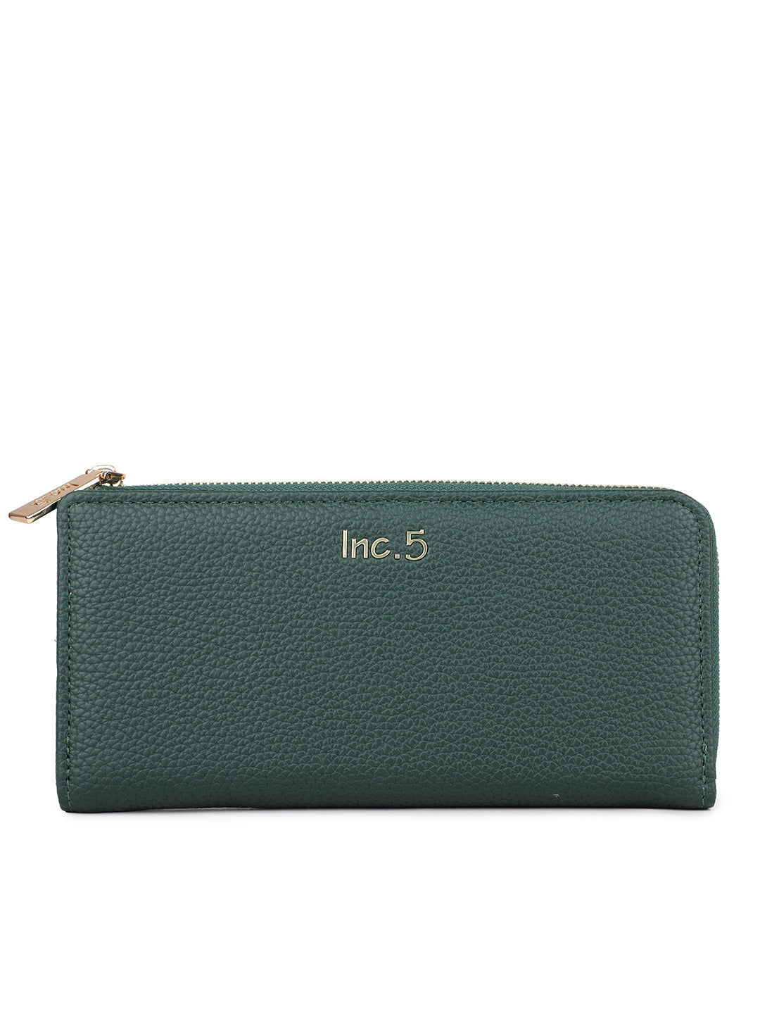 Women's Green Textured Bifold Wallet