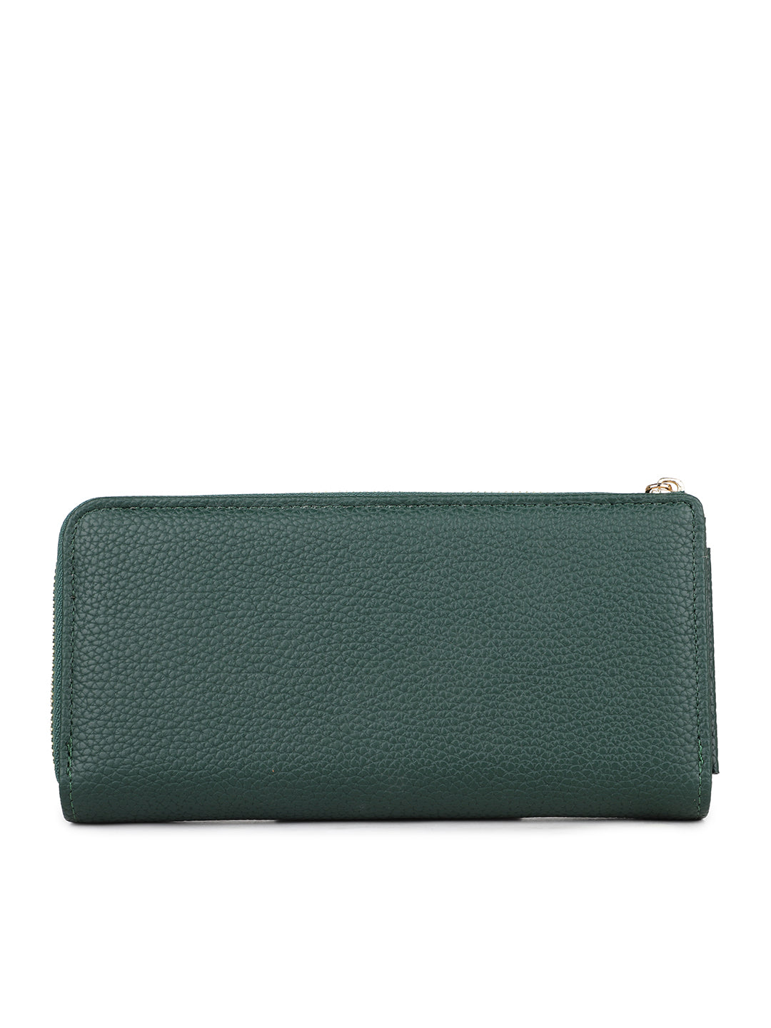 Women's Green Textured Bifold Wallet