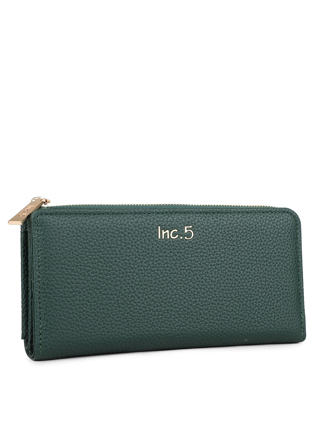 Women's Green Textured Bifold Wallet