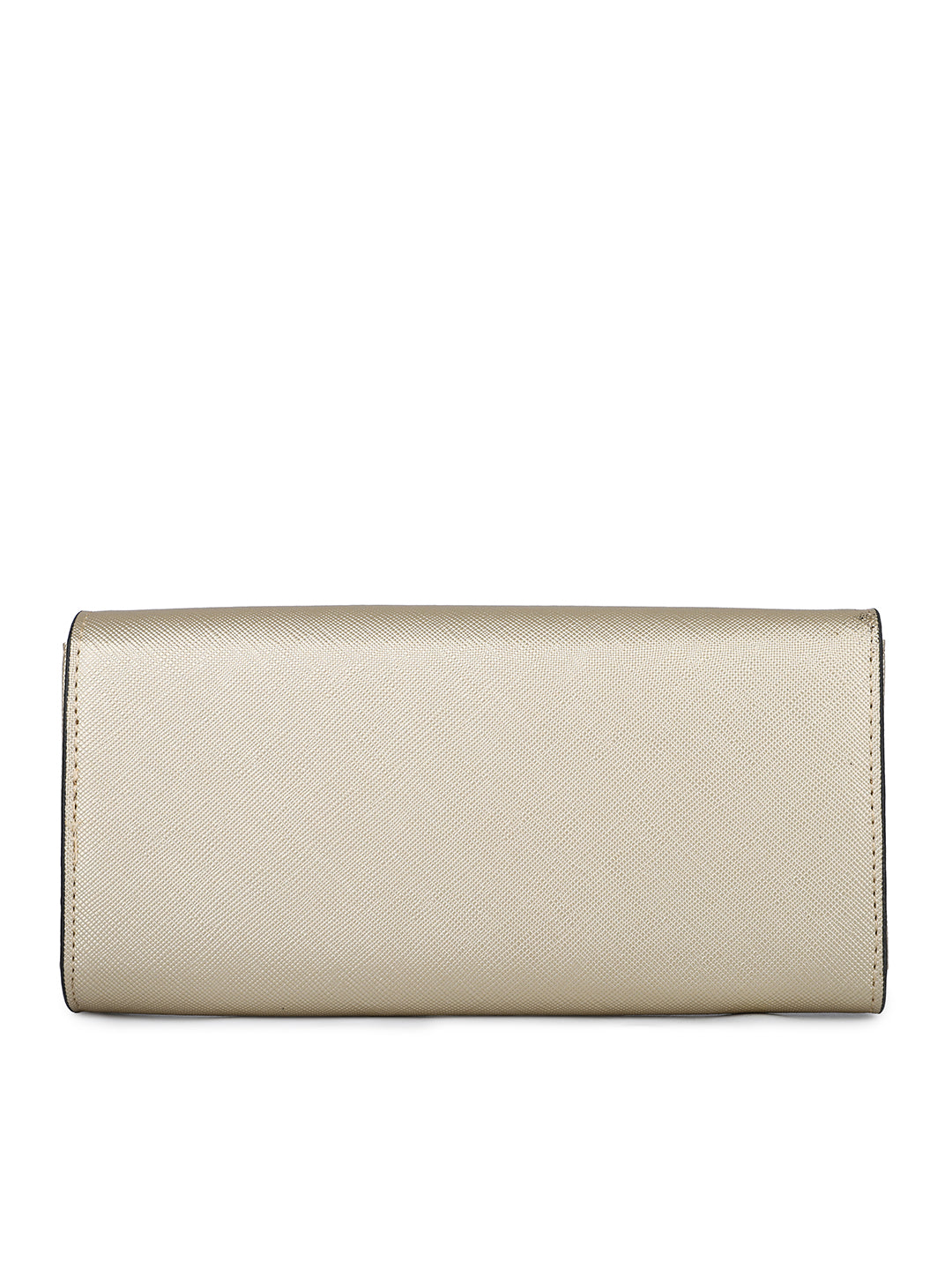 Women's Gold Solid Bifold Wallet