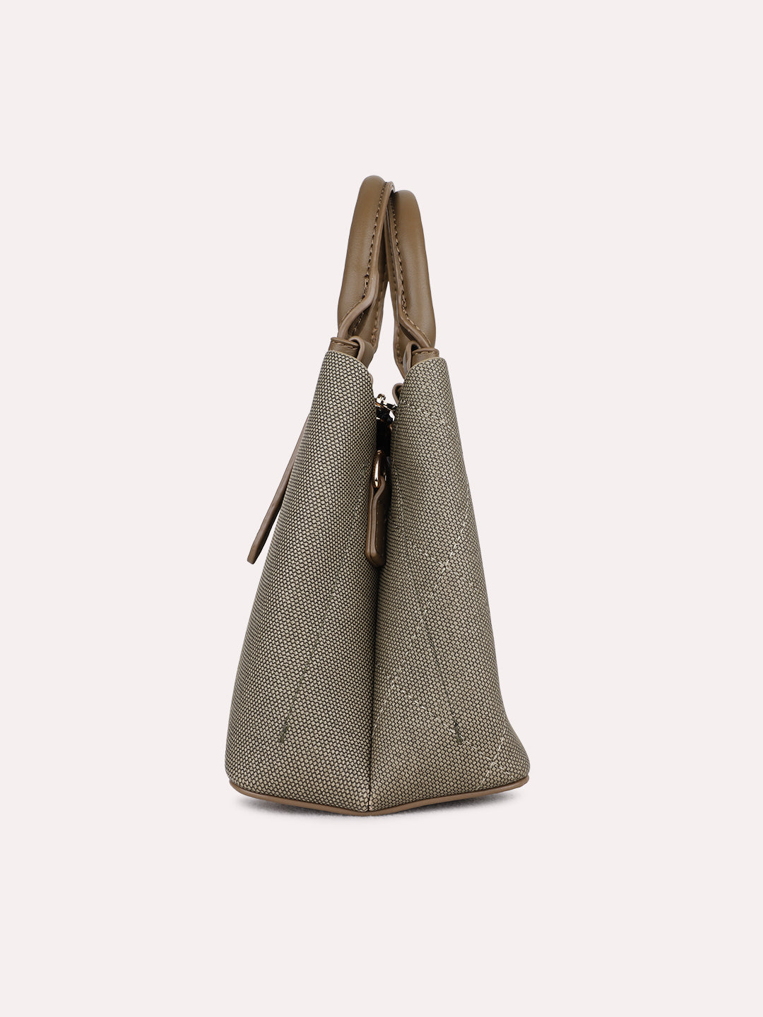Womens Green Handbag With Magnet Lock For Party Use